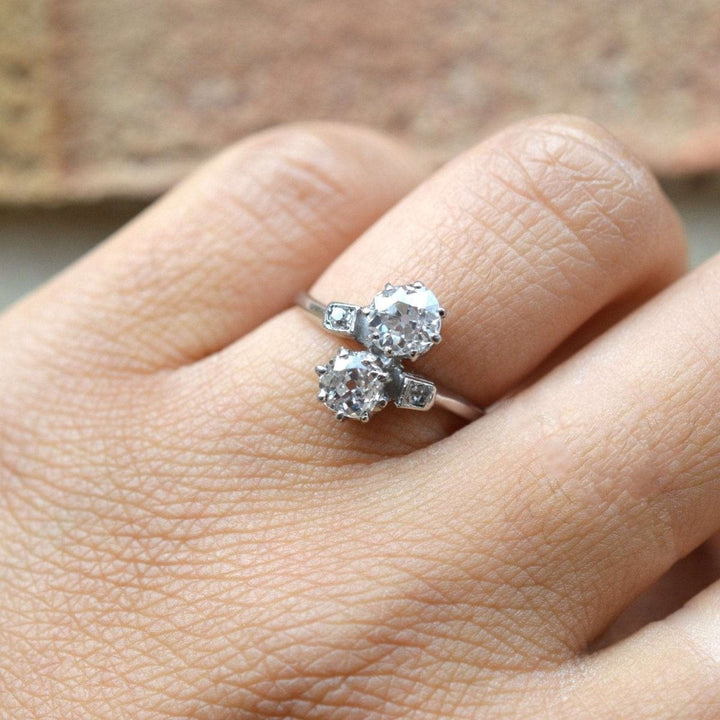 Antique & Vintage Toi et Moi Engagement Rings — Two-Stone Rings of Love - Parkin and Gerrish