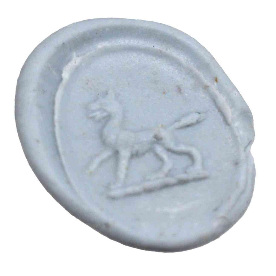 1960s 18ct Gold Signet Ring with Laplis Lazlui Intaglio of a Wolf | Parkin and Gerrish (UK)