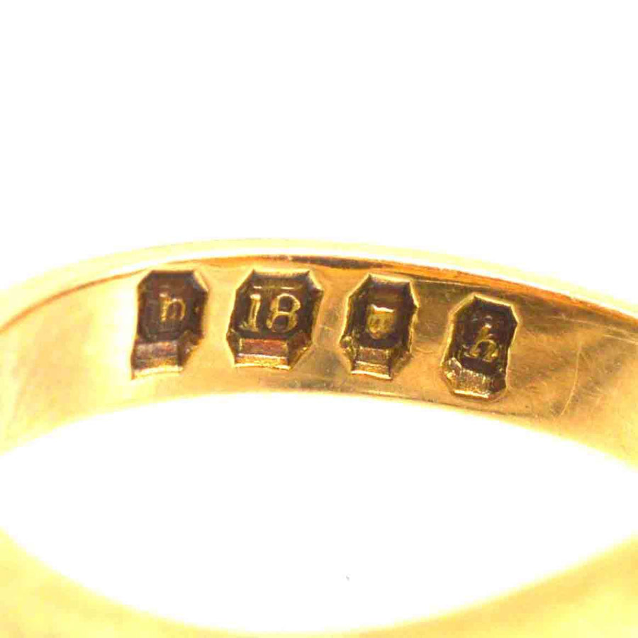 1960s 18ct Gold Signet Ring with Laplis Lazlui Intaglio of a Wolf | Parkin and Gerrish (UK)
