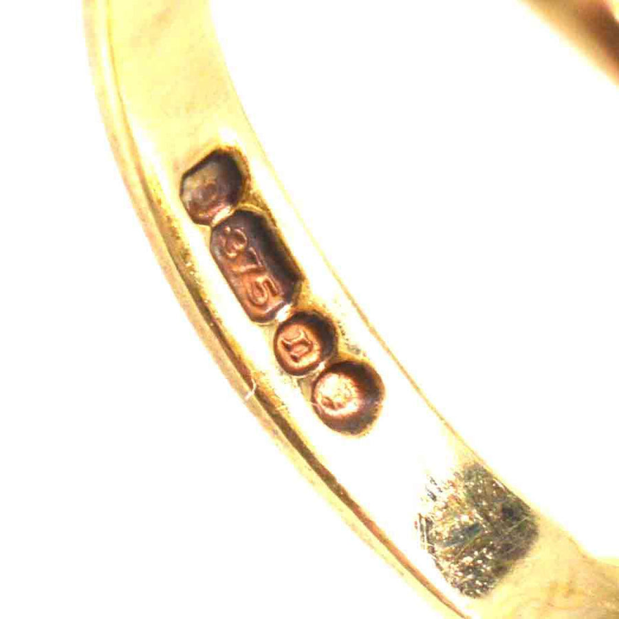 Late Victorian 9ct Gold Split Pearl and Diamond Cluster Ring | Parkin and Gerrish (UK)