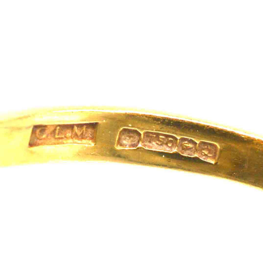 Vintage 18ct Gold Grey Opal Ring | Parkin and Gerrish (UK)