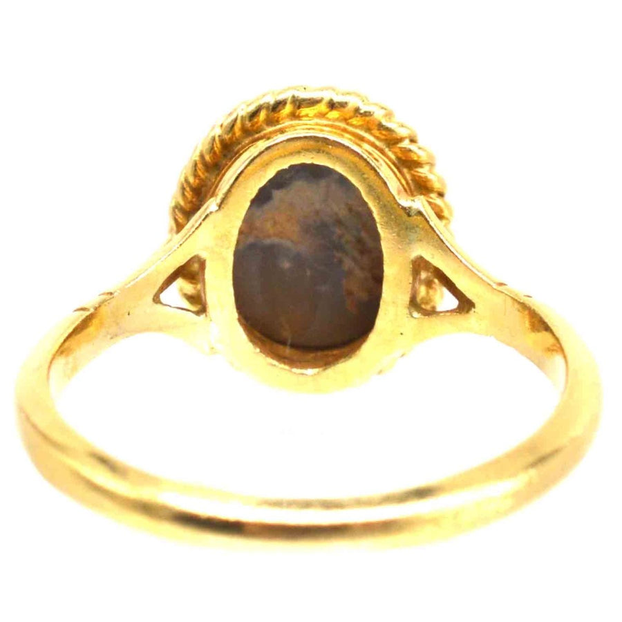 Vintage 18ct Gold Grey Opal Ring | Parkin and Gerrish (UK)