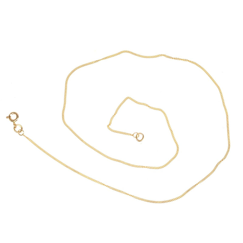 Contemporary 9ct Gold Curb Chain 18"/45cm