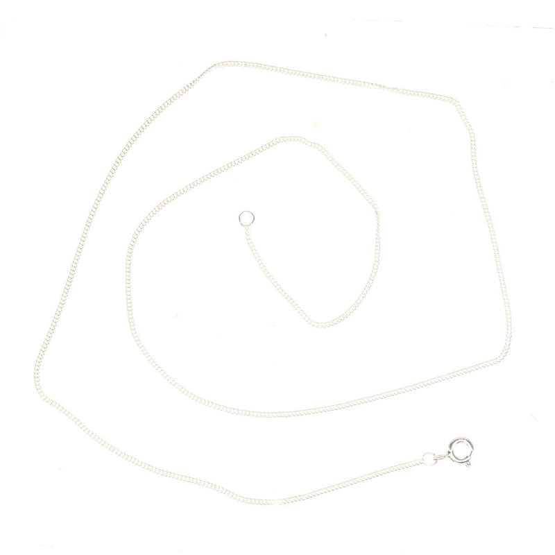 Contemporary Silver Curb Chain 20"/50cm