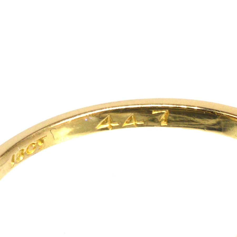 Edwardian 18ct Gold & Platinum, Sapphire & Diamond Cluster Ring | Parkin and Gerrish (UK)