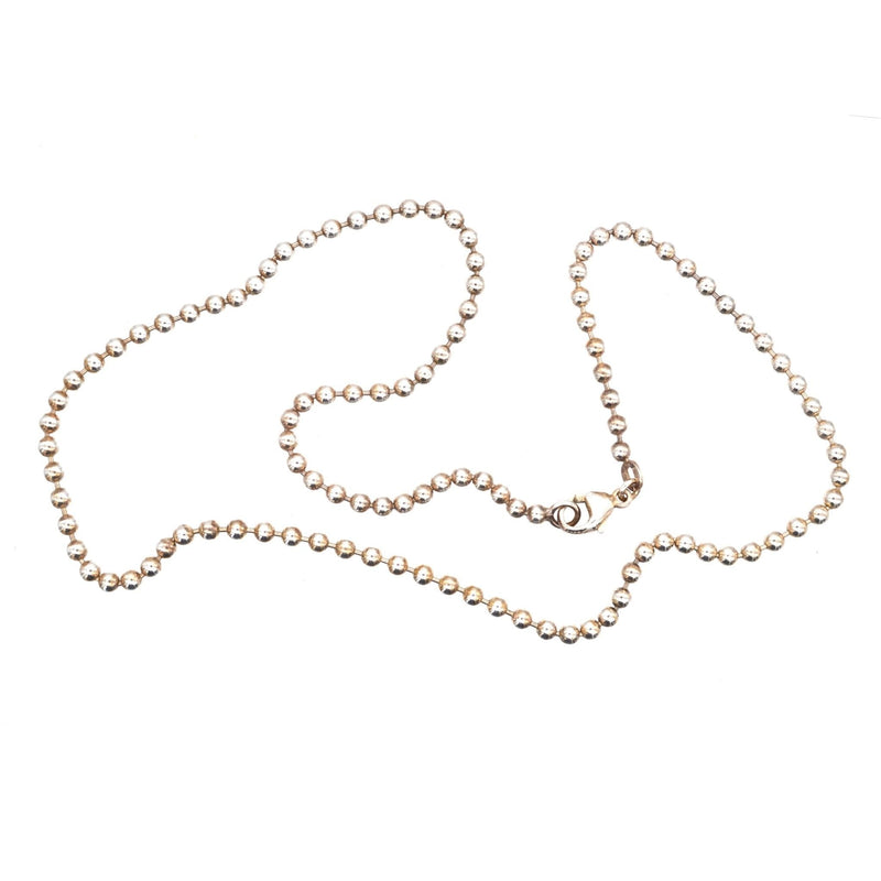 German Vintage Sterling Silver Ball Chain